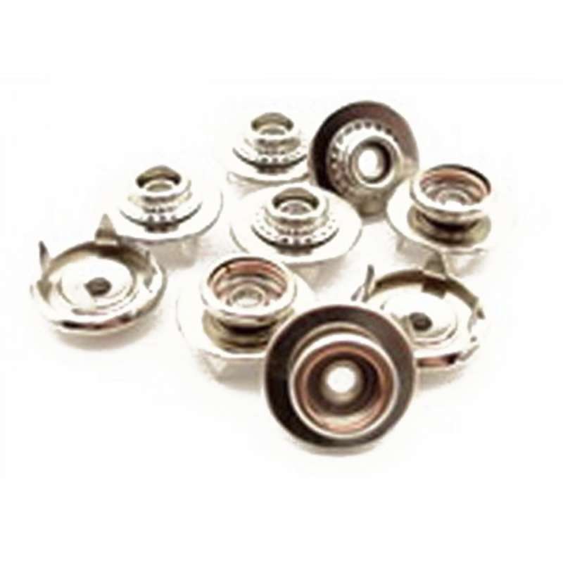 Push & Clinch Male Snaps 10mm Studs, 20 pcs per Package